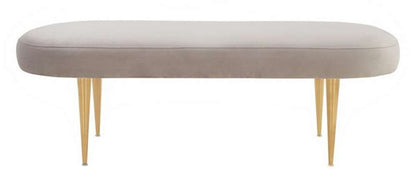 Safavieh - Corinne Oval Bench - Pale Taupe - Gold - SFV4704D veiw 1