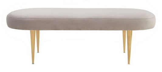 Safavieh - Corinne Oval Bench - Pale Taupe - Gold - SFV4704D veiw 1