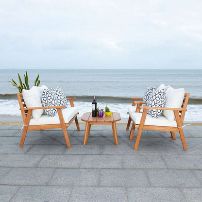 Safavieh - Deacon 4 Pc Living Set - Natural - Bge + Mosaic P - PAT7050C veiw 2