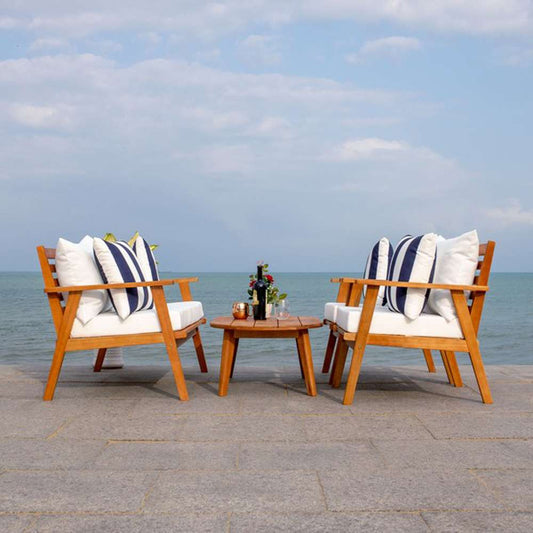 Safavieh - Deacon 4 Pc Living Set - Natural - Bge + Thk Stp P - PAT7050F veiw 2