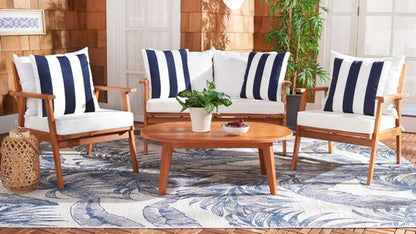 Safavieh - Deacon 4 Pc Living Set - Natural - Bge + Thk Stp P - PAT7050F veiw 3