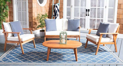 Safavieh - Deacon 4 Pc Living Set - Natural - Bge + Thn Stp P - PAT7050D veiw 3