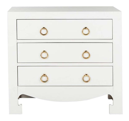 Safavieh - Dion 3 Drawer Chest - White - Gold - CHS6411A veiw 1