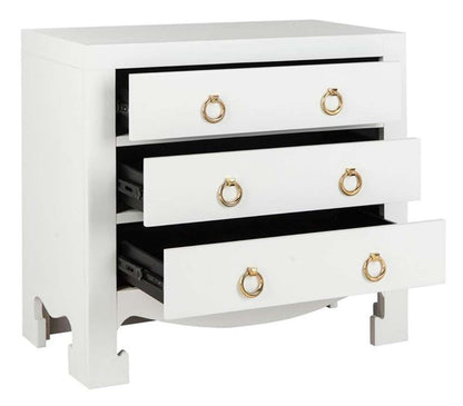 Safavieh - Dion 3 Drawer Chest - White - Gold - CHS6411A veiw 4