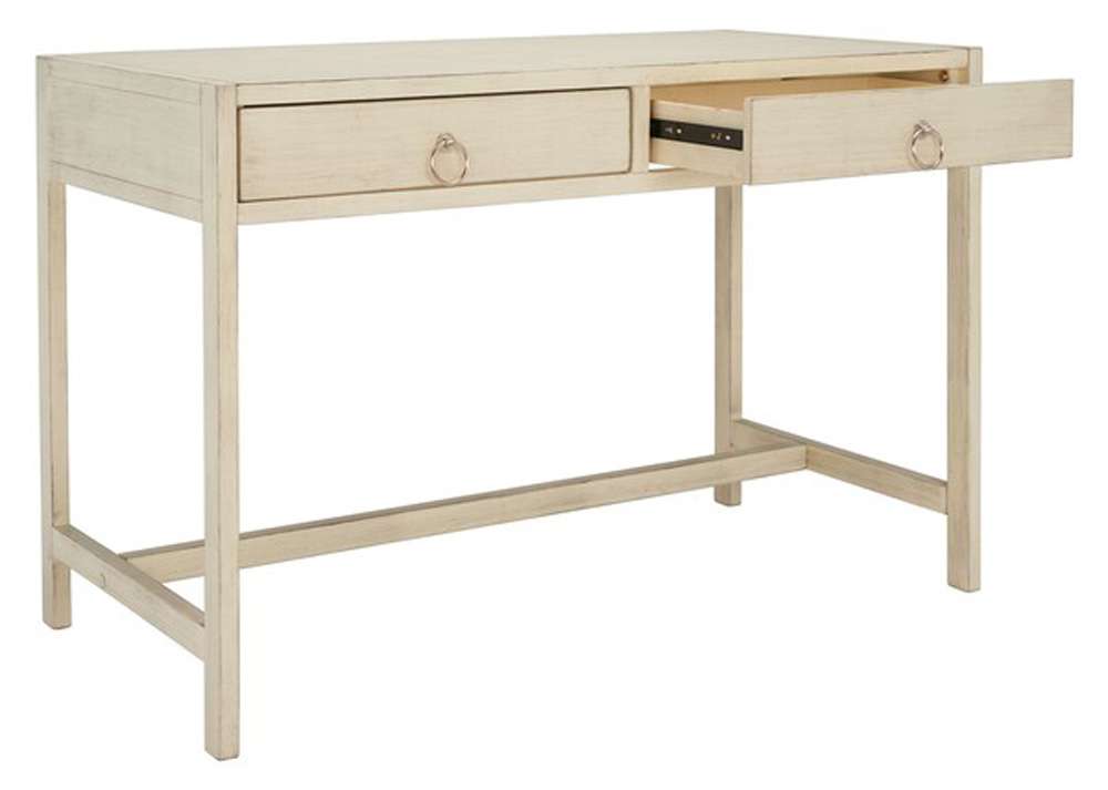 Safavieh - Esther 2 Drawer Desk - Antique White - DSK9200B veiw 4