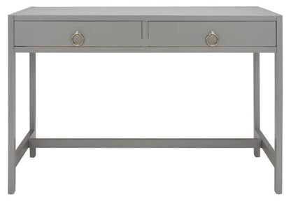 Safavieh - Esther 2 Drawer Desk - Grey - DSK9200D veiw 1