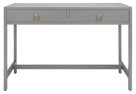 Safavieh - Esther 2 Drawer Desk - Grey - DSK9200D veiw 1