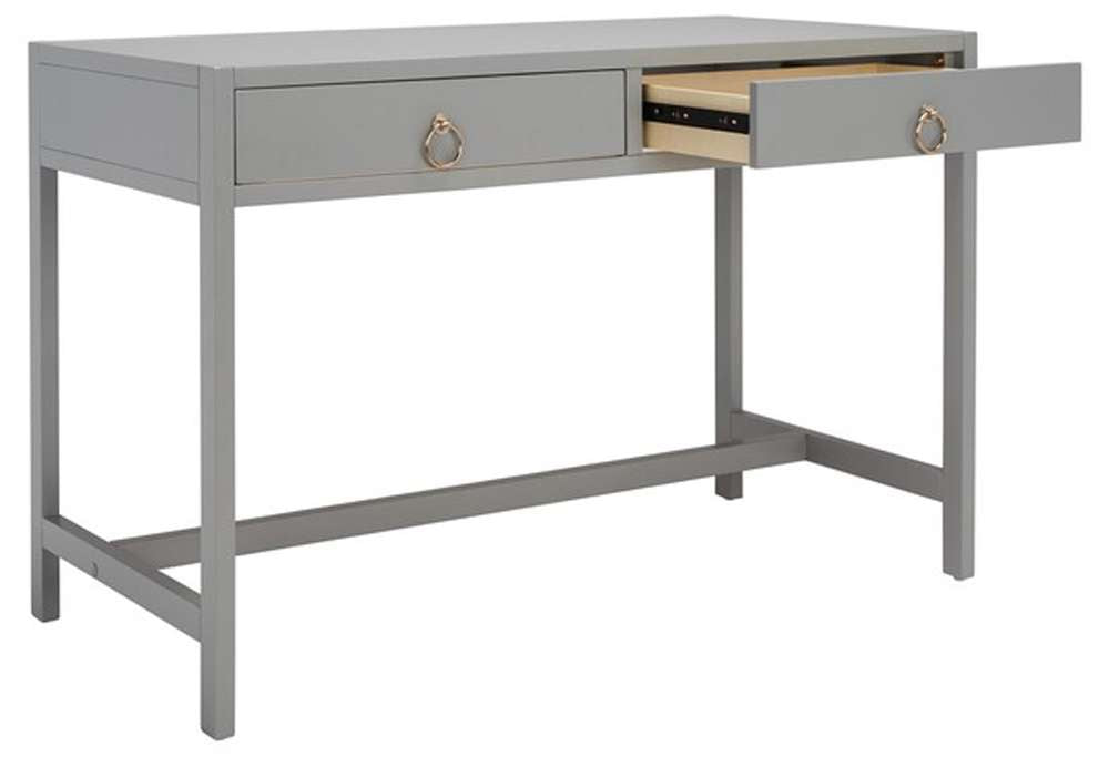 Safavieh - Esther 2 Drawer Desk - Grey - DSK9200D veiw 4