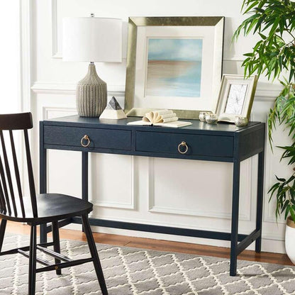 Safavieh - Esther 2 Drawer Desk - Navy - DSK9200A veiw 3
