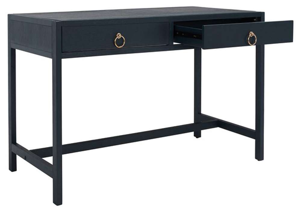 Safavieh - Esther 2 Drawer Desk - Navy - DSK9200A veiw 4