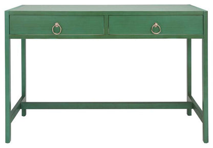 Safavieh - Esther 2 Drawer Desk - Turquoise - DSK9200C veiw 1