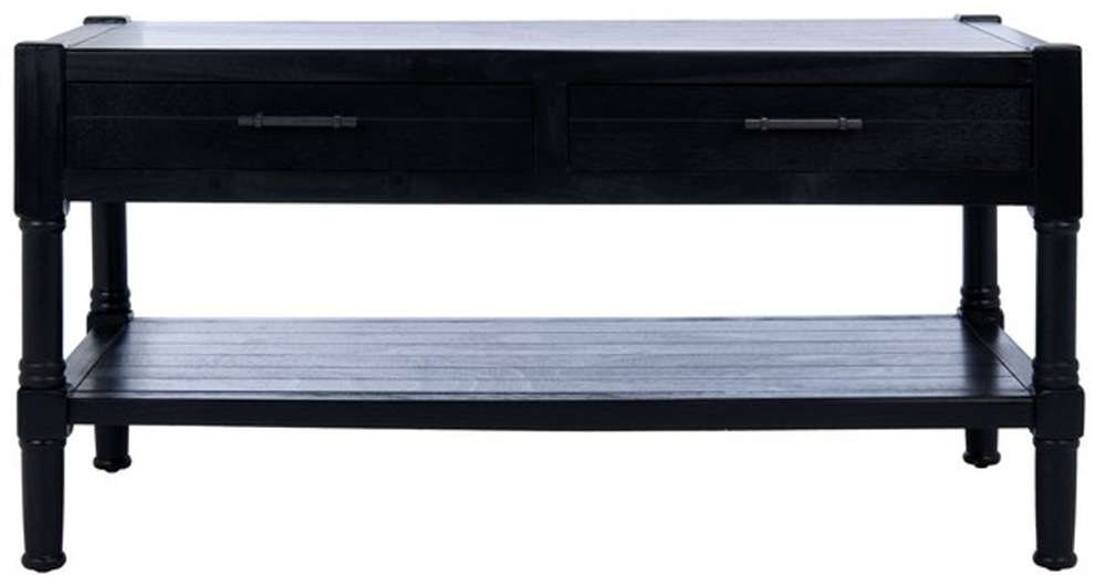 Safavieh - Filbert 2Drw Coffee Table - Black - COF5703B veiw 1
