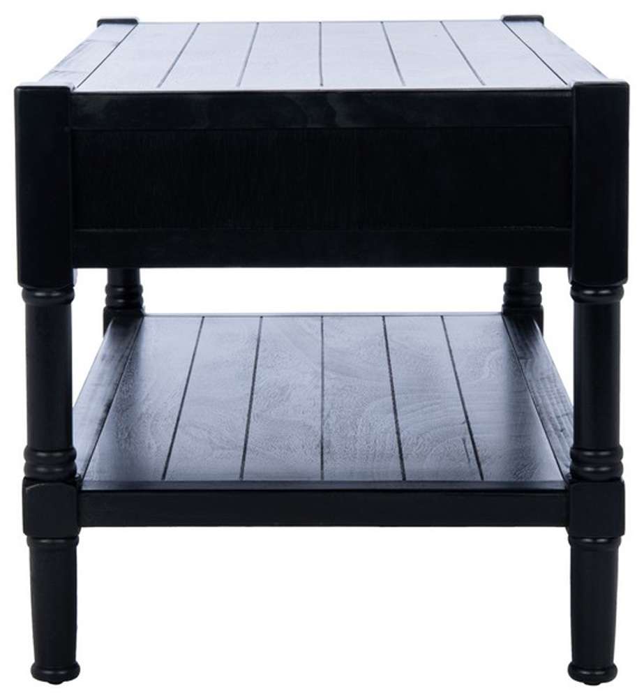 Safavieh - Filbert 2Drw Coffee Table - Black - COF5703B veiw 3