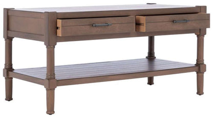 Safavieh - Filbert 2Drw Coffee Table - Brown - COF5703C veiw 4