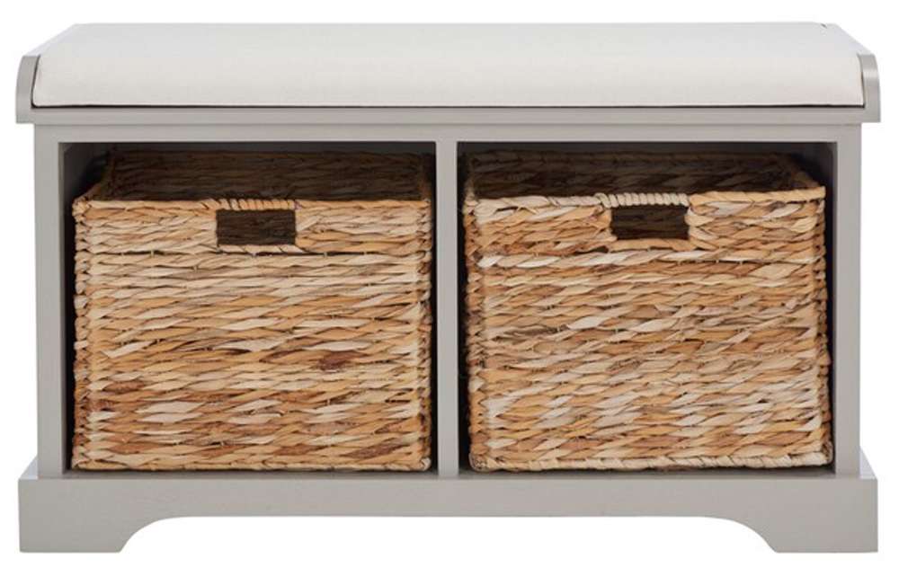 Safavieh - Freddy Storage Bench - Vintage Grey - AMH5736F veiw 1