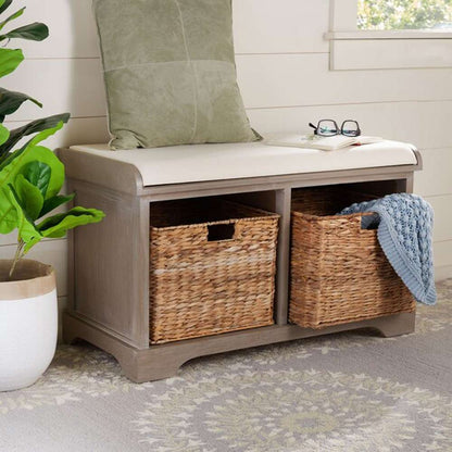 Safavieh - Freddy Storage Bench - White Washed - AMH5736G veiw 2