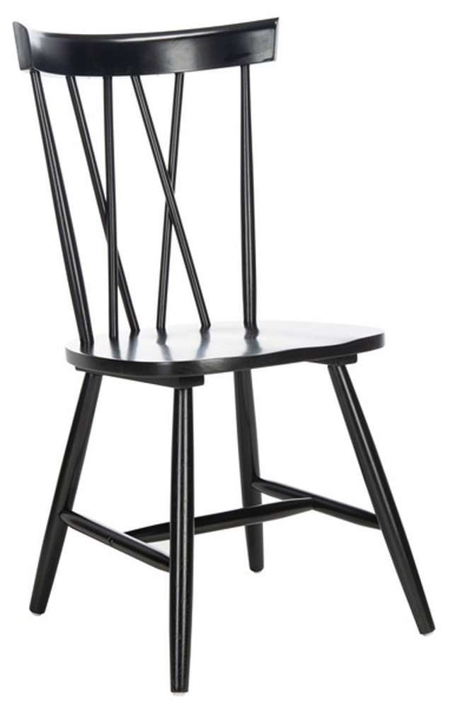 Safavieh - Friar Dining Chair - Black  (Set of 2) - DCH1401A-SET2 veiw 4