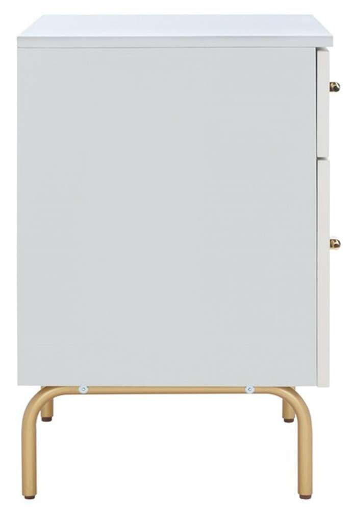 Safavieh - Genevieve 2 Drawer Nightstand - Grey - White Washed - NST5002F veiw 5