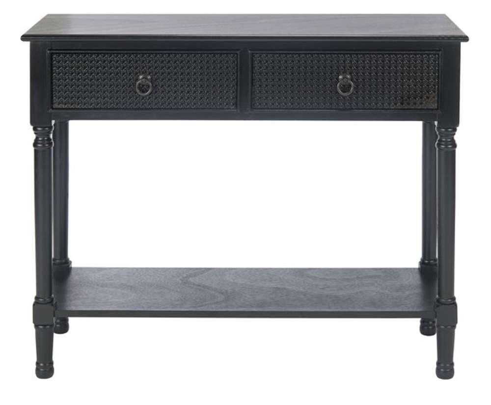 Safavieh - Haines 2Drw Console Table - Black - CNS5727A veiw 1