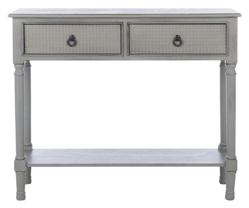 Safavieh - Haines 2Drw Console Table - Distressed - Grey - CNS5727B veiw 1