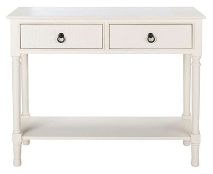 Safavieh - Haines 2Drw Console Table - Distrssed White - CNS5727D veiw 1