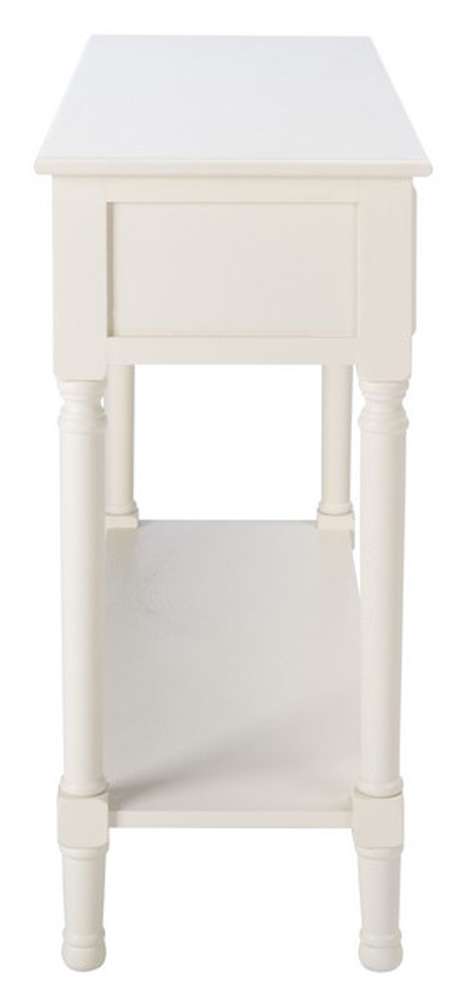 Safavieh - Haines 2Drw Console Table - Distrssed White - CNS5727D veiw 3