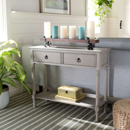 Safavieh - Haines 2Drw Console Table - Greige - CNS5727C veiw 2