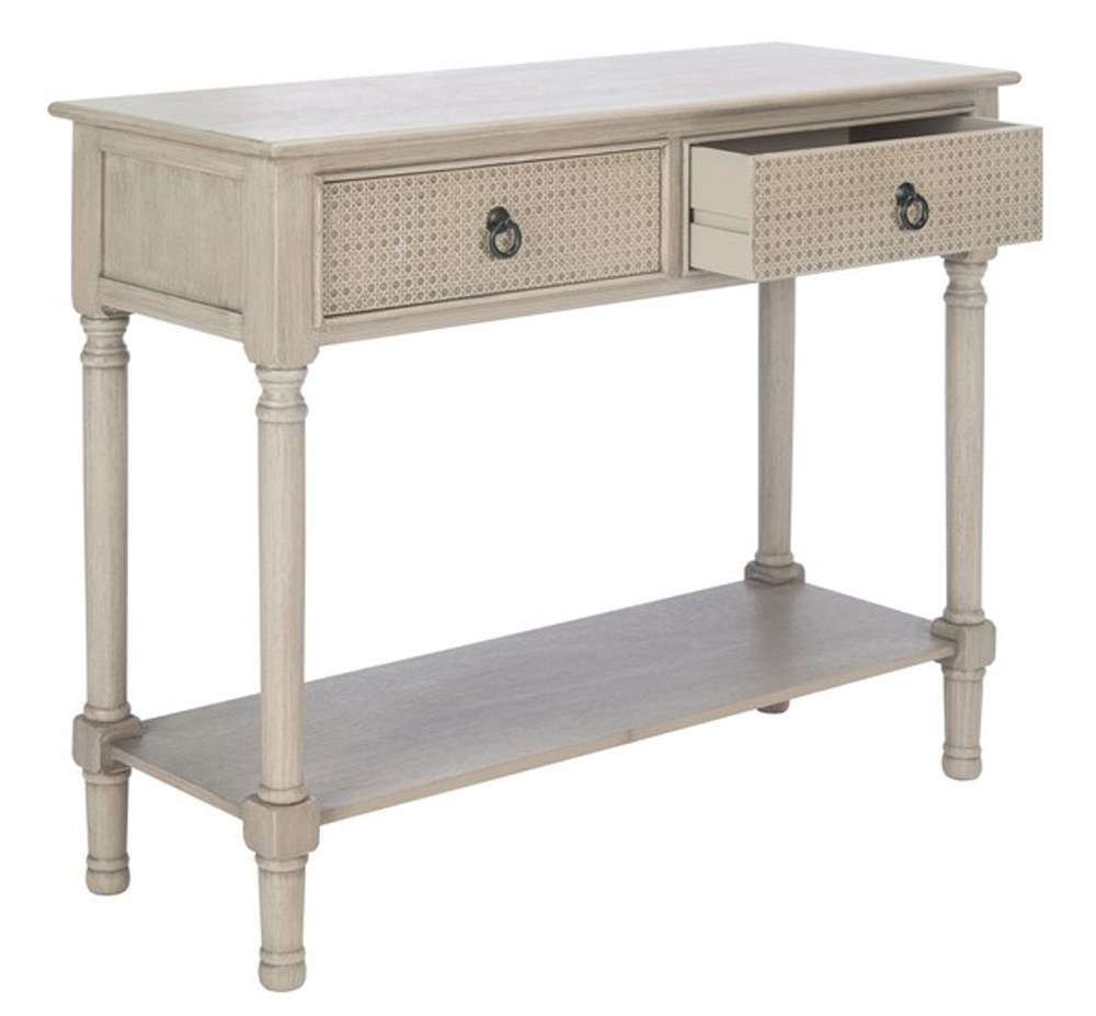 Safavieh - Haines 2Drw Console Table - Greige - CNS5727C veiw 4