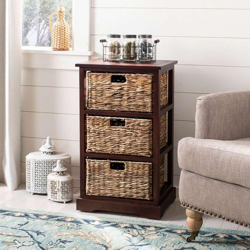 Safavieh - Halle Storage Side Table - Cherry - AMH5738C veiw 2