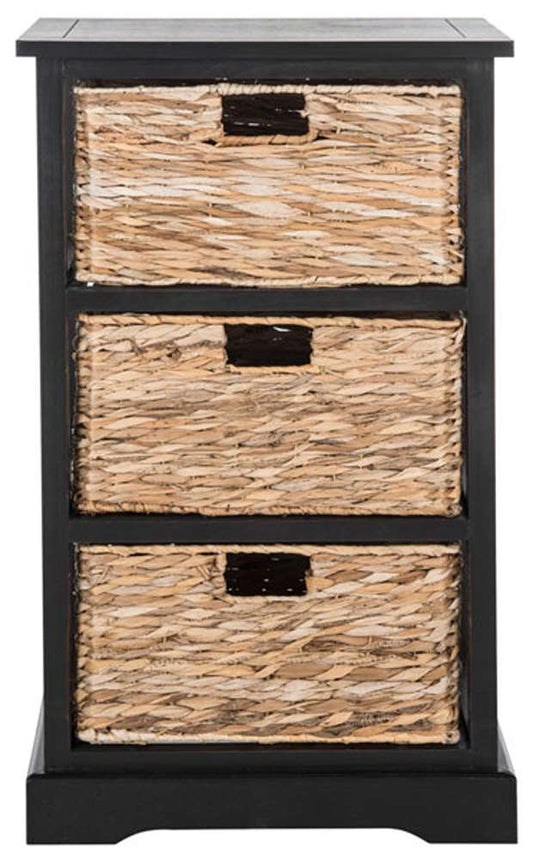 Safavieh - Halle Storage Side Table - Distressed Black  - AMH5738A veiw 1
