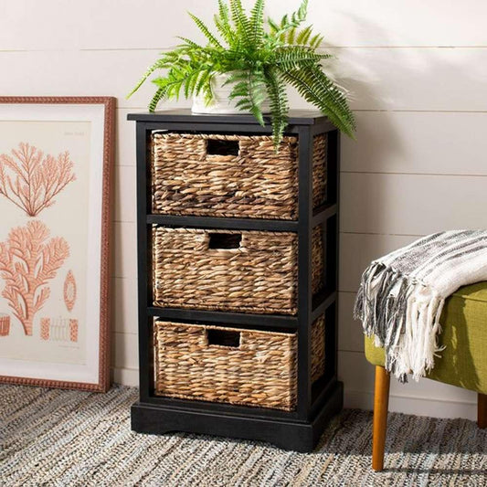 Safavieh - Halle Storage Side Table - Distressed Black  - AMH5738A veiw 2