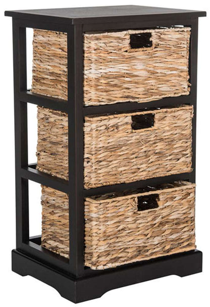 Safavieh - Halle Storage Side Table - Distressed Black  - AMH5738A veiw 3