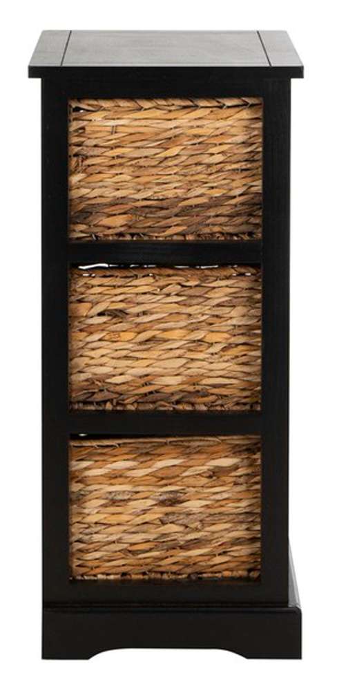 Safavieh - Halle Storage Side Table - Distressed Black  - AMH5738A veiw 4