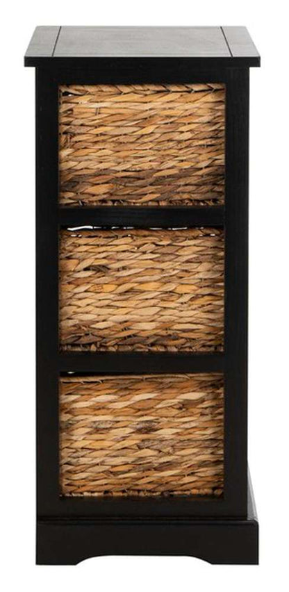 Safavieh - Halle Storage Side Table - Distressed Black  - AMH5738A veiw 4