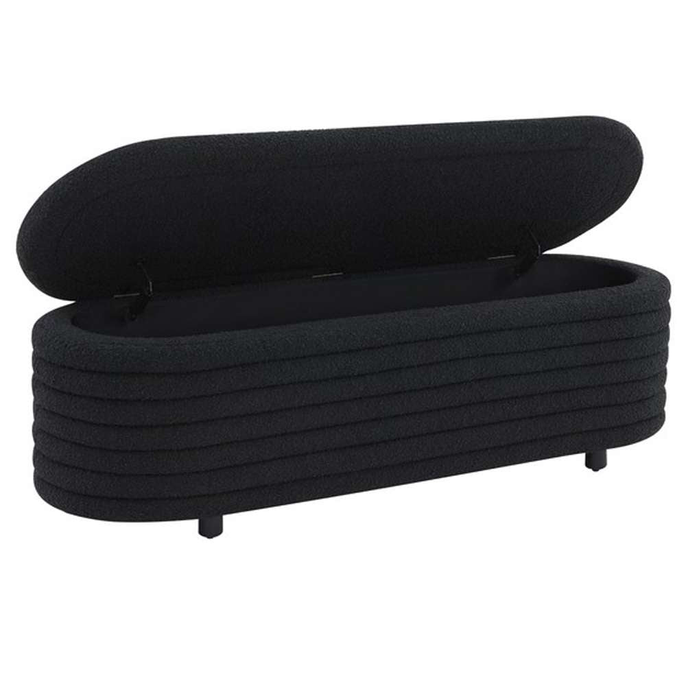 Safavieh - Jaymie Storage Bench - Black - Black - SFV5040C veiw 3
