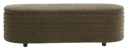 Safavieh - Jaymie Storage Bench - Dark Olive - Black - SFV5040E veiw 1