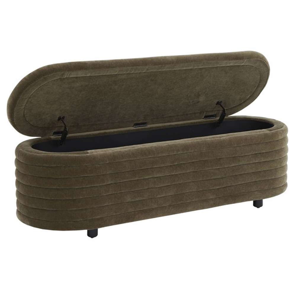 Safavieh - Jaymie Storage Bench - Dark Olive - Black - SFV5040E veiw 3