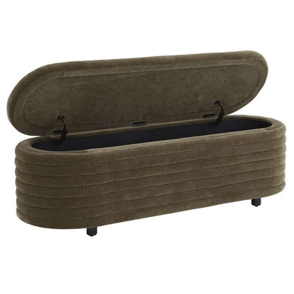 Safavieh - Jaymie Storage Bench - Dark Olive - Black - SFV5040E veiw 3