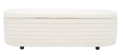 Safavieh - Jaymie Storage Bench - Ivory - Black - SFV5040B veiw 1