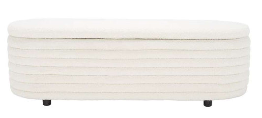 Safavieh - Jaymie Storage Bench - Ivory - Black - SFV5040B veiw 1