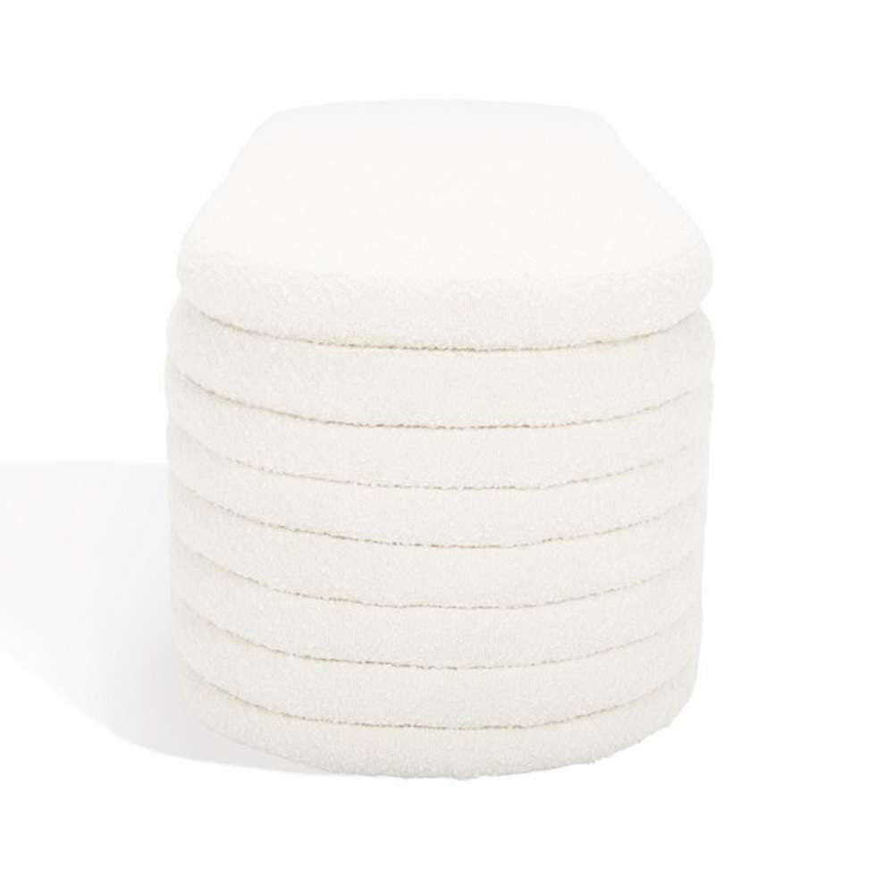 Safavieh - Jaymie Storage Bench - Ivory - Black - SFV5040B veiw 5