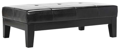 Safavieh - Jordan Cocktail Ottoman - Black - HUD4066B veiw 3
