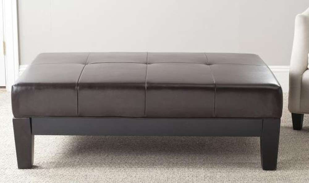 Safavieh - Jordan Cocktail Ottoman - Brown - HUD4066A veiw 2