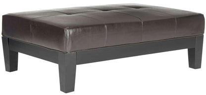 Safavieh - Jordan Cocktail Ottoman - Brown - HUD4066A veiw 3