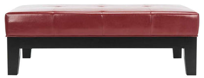 Safavieh - Jordan Cocktail Ottoman - Red - HUD4066R veiw 1