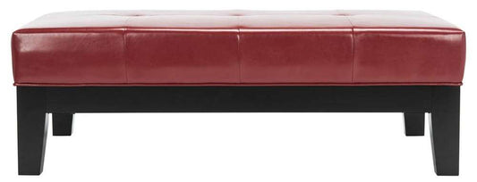 Safavieh - Jordan Cocktail Ottoman - Red - HUD4066R veiw 1