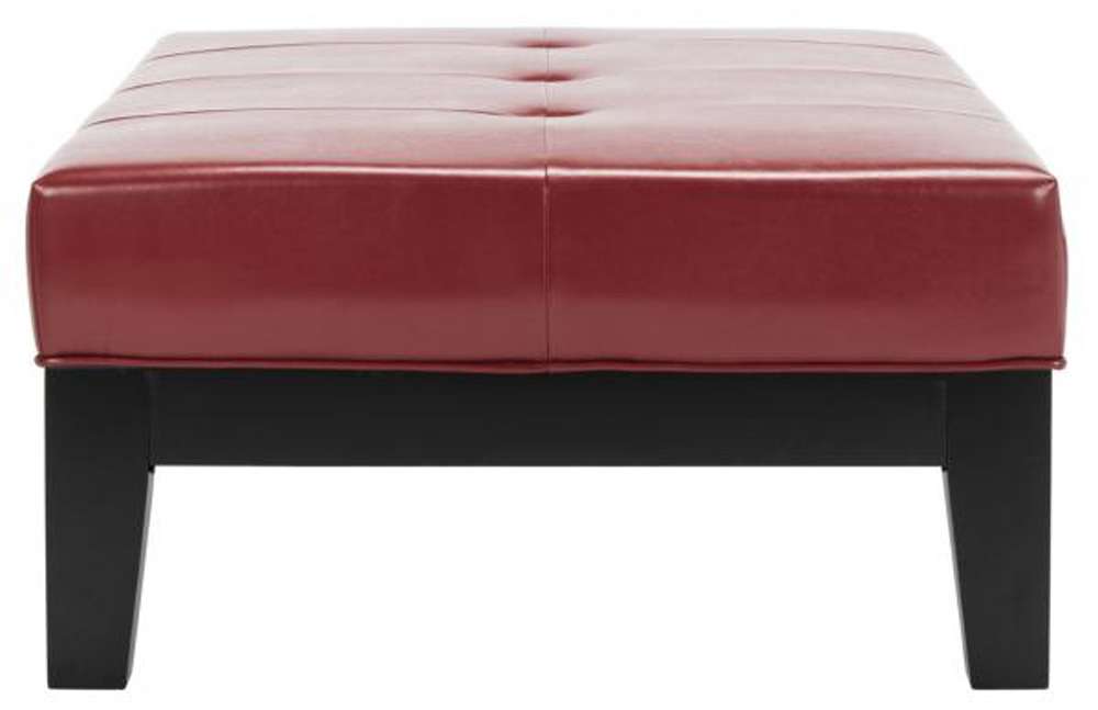 Safavieh - Jordan Cocktail Ottoman - Red - HUD4066R veiw 4