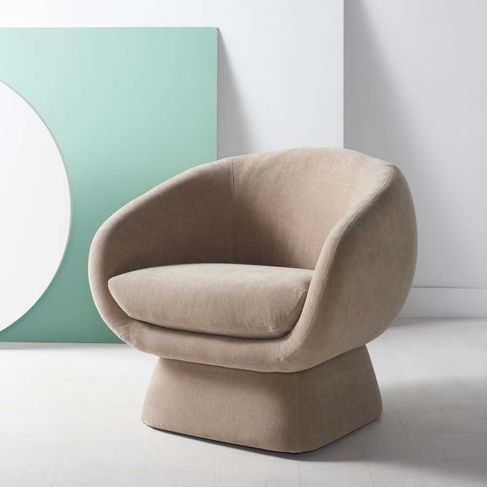Safavieh - Kiana Modern Accent Chair - Light Brown - SFV4527E veiw 3