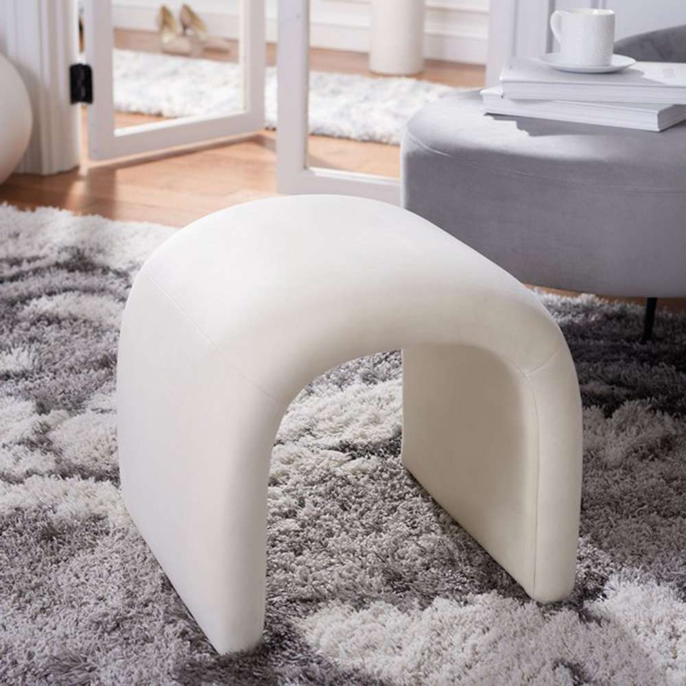 Safavieh - Kibo Ottoman - Cream - OTT1300A veiw 2