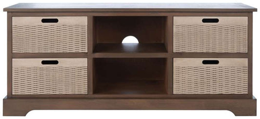 Safavieh - Landers 4 Drw Media Stand - Brown - MED5704C veiw 1
